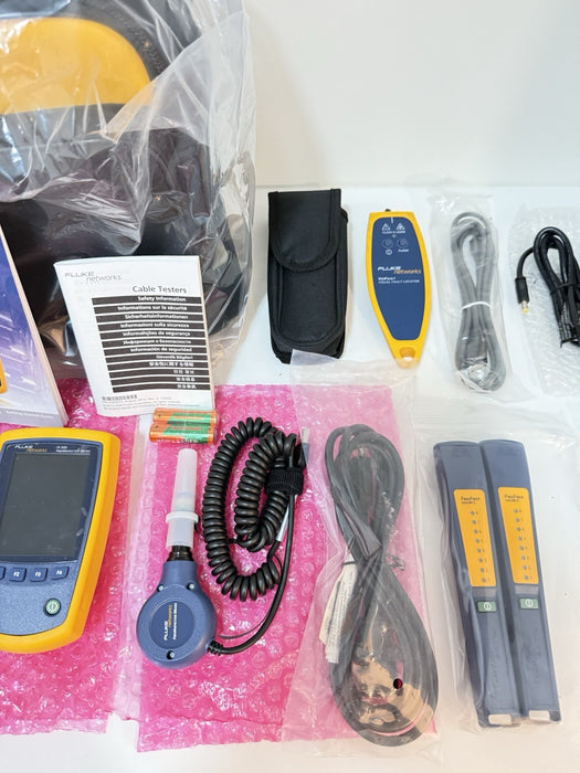 FLUKE NETWORKS FTK1375 MULTIMODE FIBER POWER METER & SOURCE WITH INSPECTION