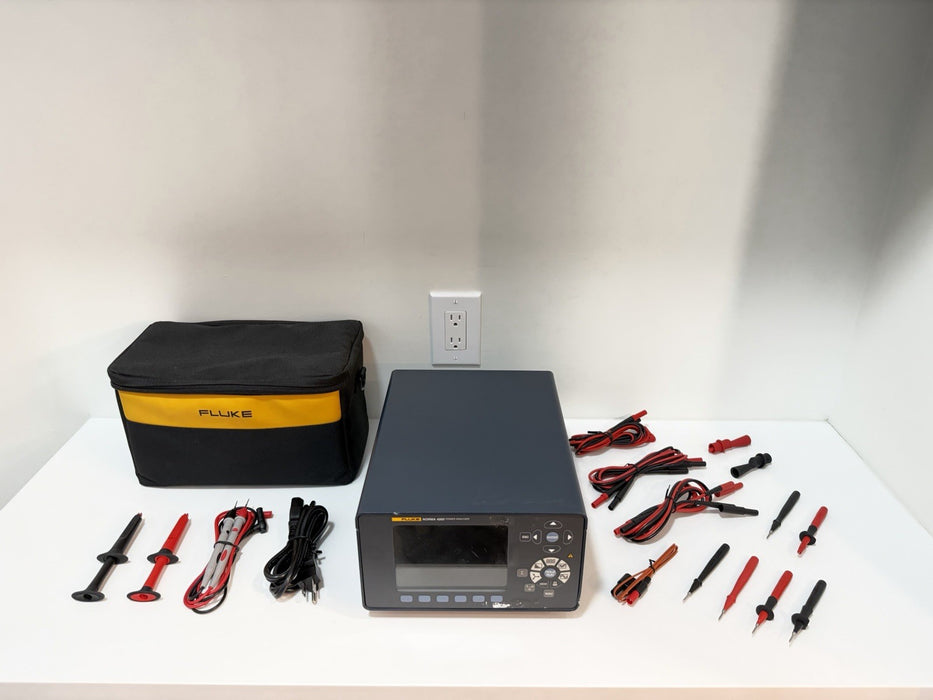 FLUKE NORMA 4000 POWER ANALYZER WITH LEADS & ACCESSORIES TESTED