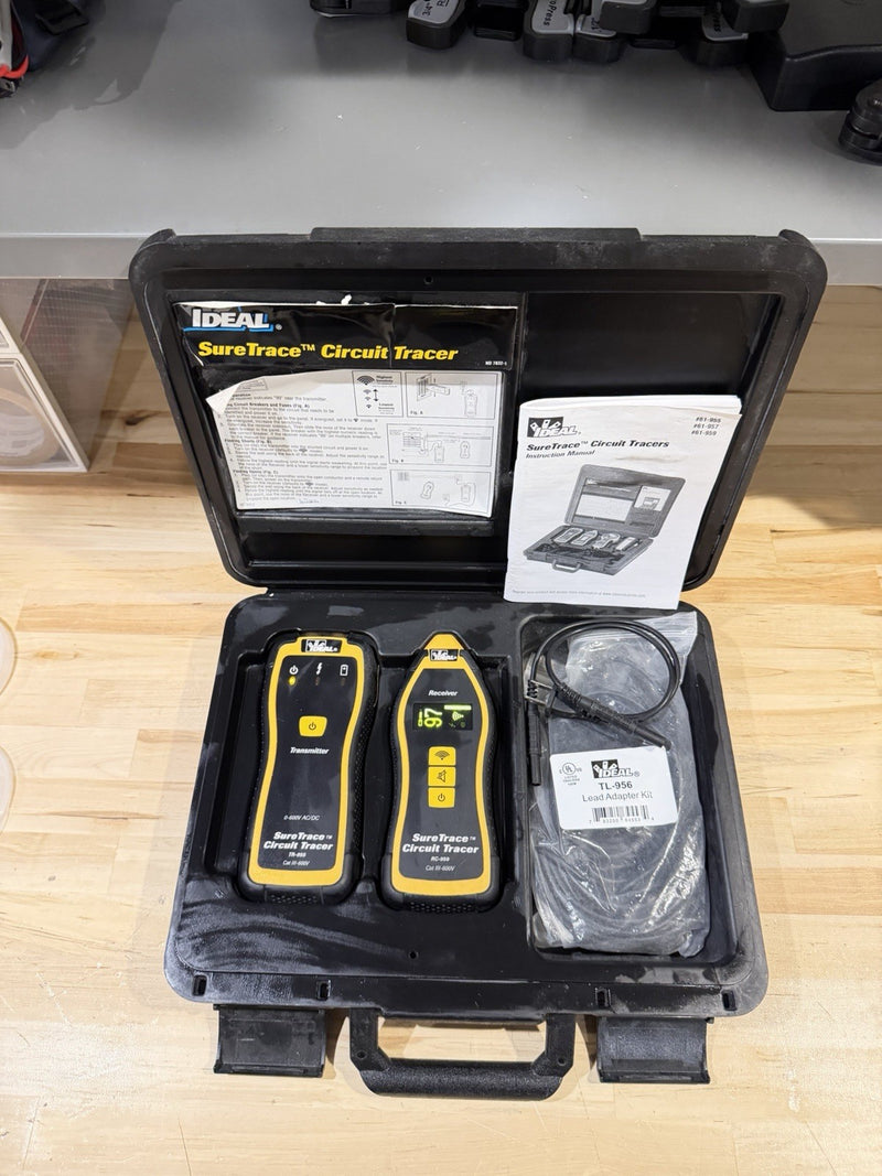 IDEAL 61-957 RC-959 TR-955 SURE-TRACE CIRCUIT TRACER KIT (TESTED) FREE SHIPPING