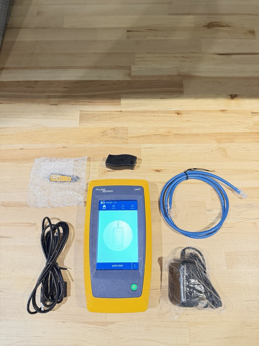 FLUKE NETWORKS LIQ-100 LINKIQ CABLE & NETWORK TESTER W ACCESSORIES