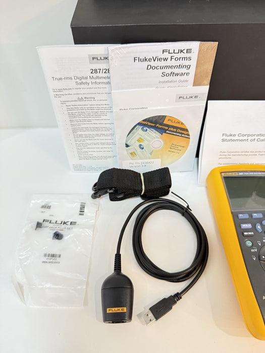 FLUKE 287/FVF TRMS MULTIMETER KIT CALIBRATED 2024 NEW