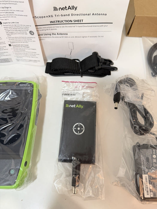 NETALLY AIRCHECK G2 KIT W/ ANTENNA & ACCESSORIES NEW FACTORY SEALED - SHIPS FREE