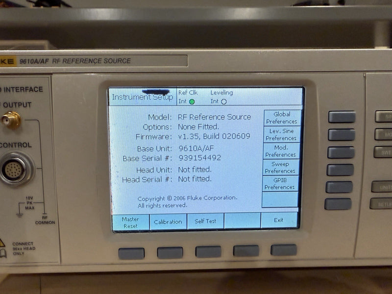 FLUKE 9610A/AF RF REFERENCE SOURCE - FREE SHIPPING (SHIPS FAST)