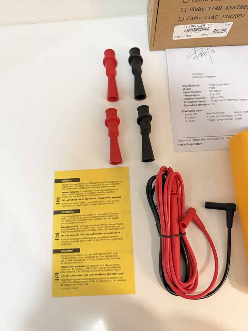 FLUKE 712B RTD CALIBRATOR MFD 2025 CALIBRATED 2025