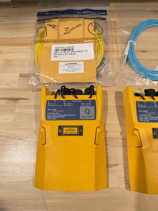 FLUKE NETWORKS CFP-Q CFP-QUAD CERTIFIBER PRO SM MM FIBER OLTS MODULE SET - TESTE