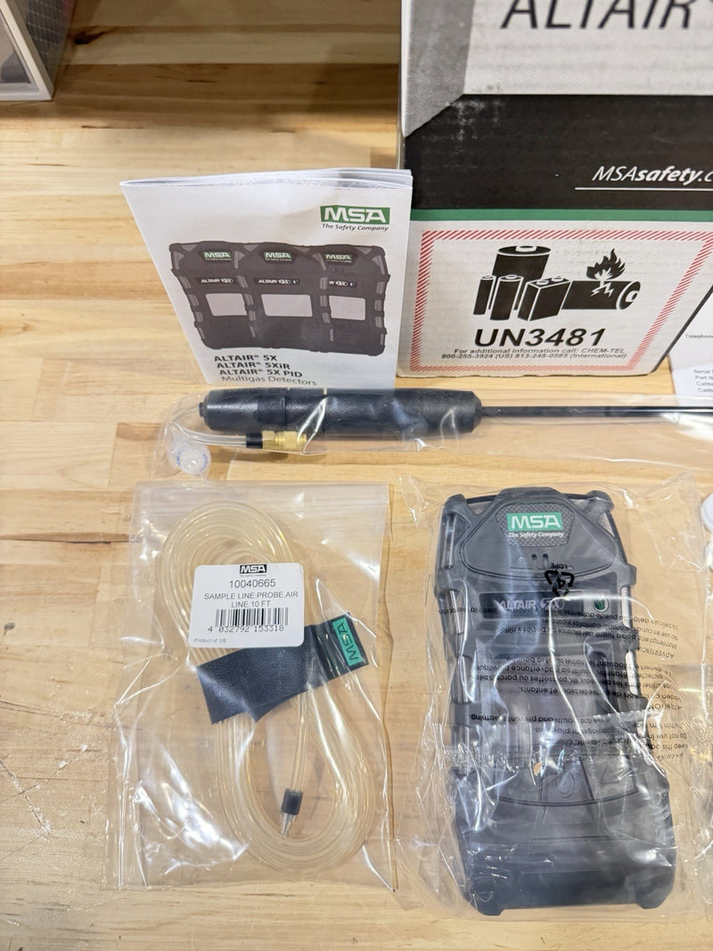MSA ALTAIR 5X 10165446 MULTIGAS PID DELUXE DETECTOR KIT W/ PROBE KIT -NEW SEALED