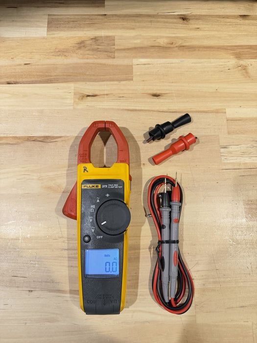 FLUKE 373 TRUE RMS W/ LEADS - SHIPS FAST