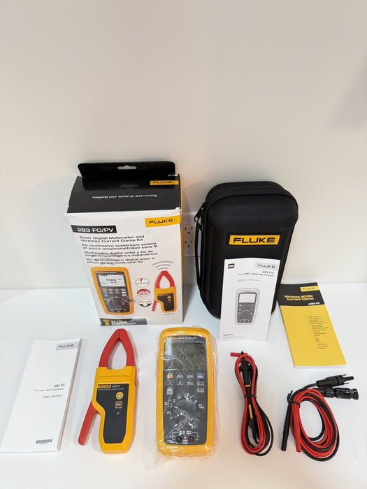 FLUKE 283 FC/PV SOLAR DIGITAL MULTIMETER & WIRELESS CURRENT CLAMP NEW MFD-2025