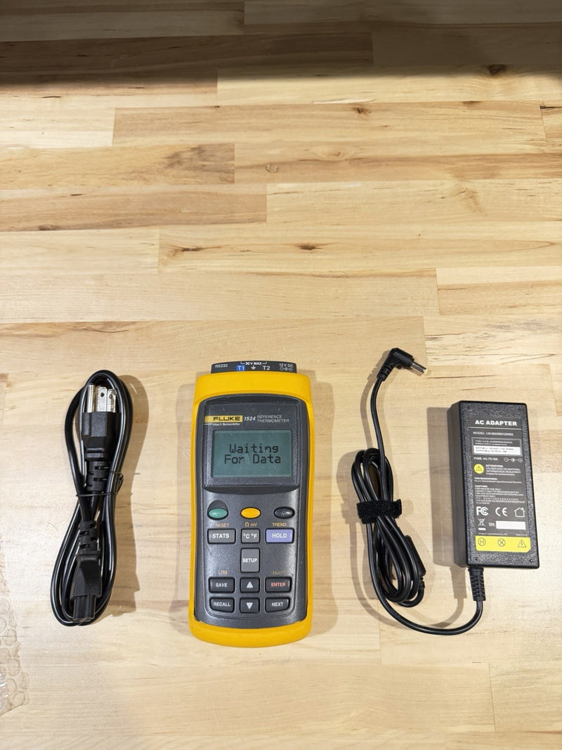 FLUKE 1524 REFERENCE THERMOMETER TESTED
