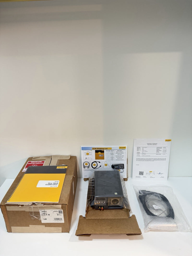 FLUKE 9140-C-156 DRY-WELL CALIBRATOR KIT CAL DATE 20252026