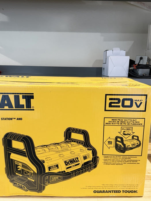 DEWALT DCB1800B 20V 1800 WATT PORTABLE POWER STATION & PARALLEL BATTERY CHARGER