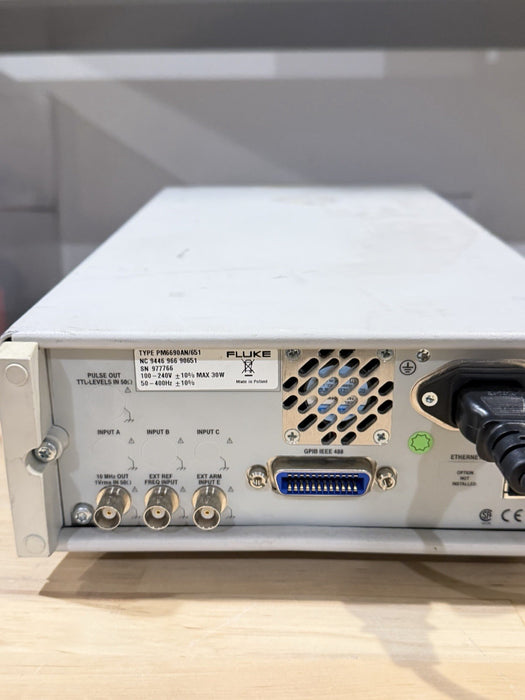 FLUKE PM6690 FREQUENCY COUNTER TIMER ANALYZER TESTED