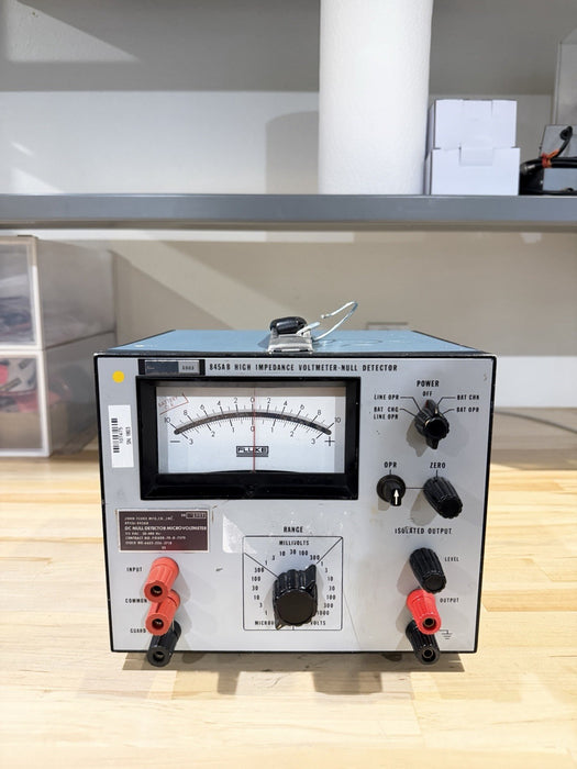 FLUKE 845AB HIGH IMPEDANCE VOLTMETER/NULL DETECTOR (TESTED) SHIPS FAST
