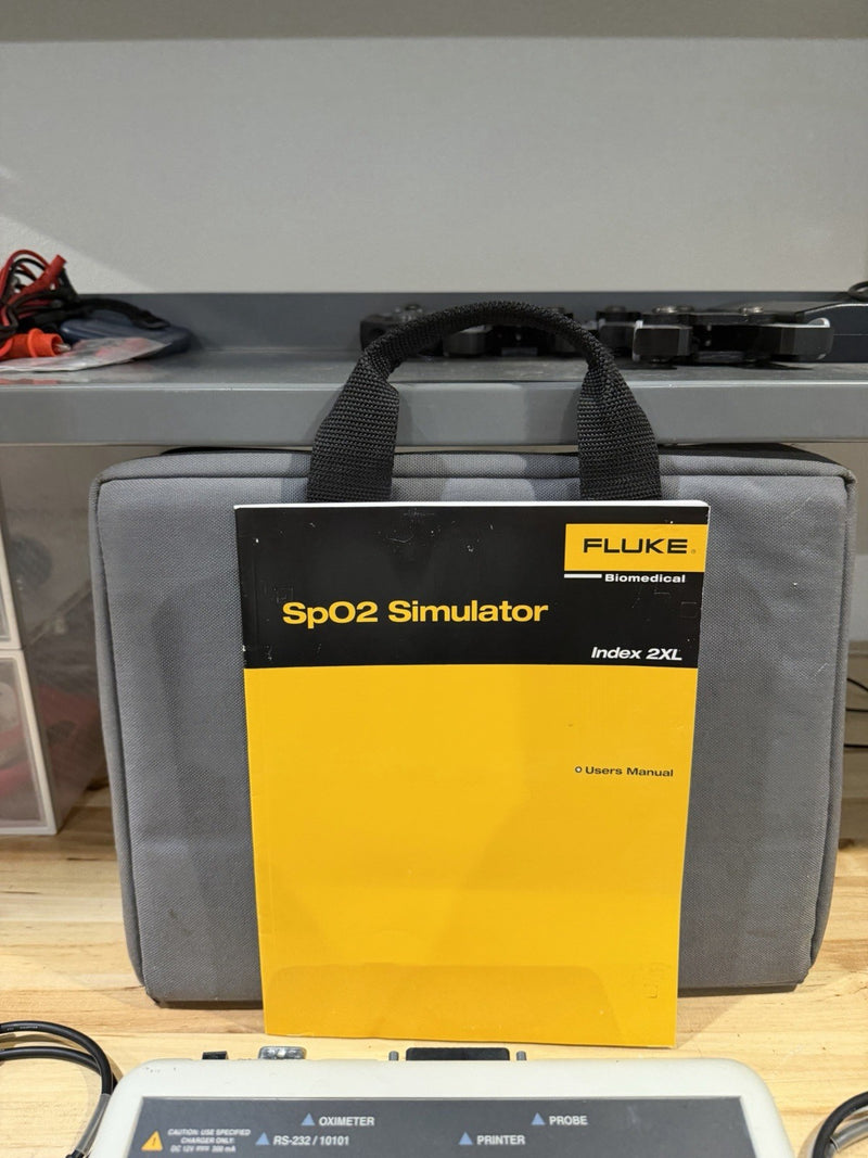 FLUKE INDEX 2 SPO2 SIMULATOR W/ ACCESSORIES (TESTED) SHIPS FREE