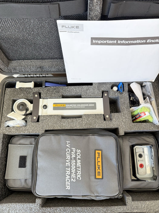 FLUKE PVA-1500HE2 SOLMETRIC HIGH EFFICIENCY PV ANALYZER I-V CURVE TRACER (NEW)