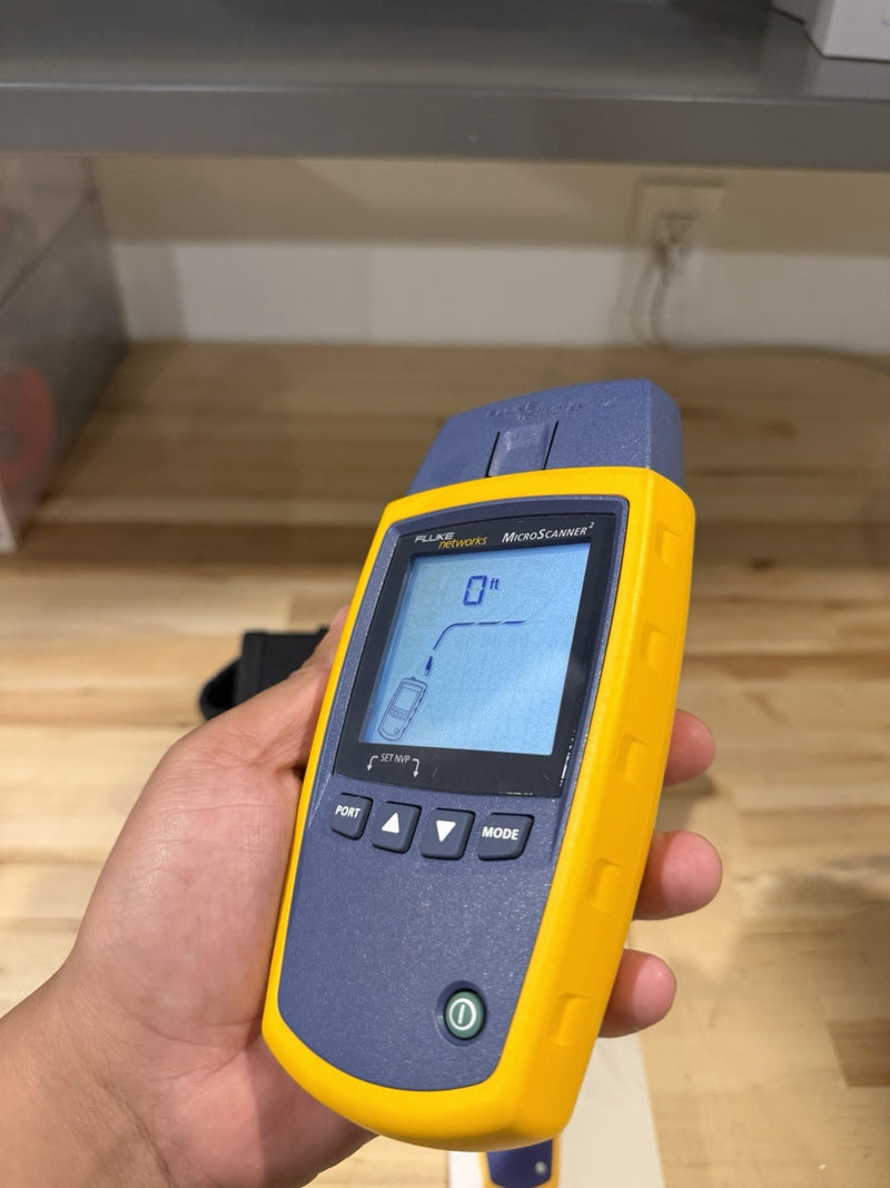 FLUKE NETWORKS MICROSCANNER 2 CABLE VERIFIER TESTED