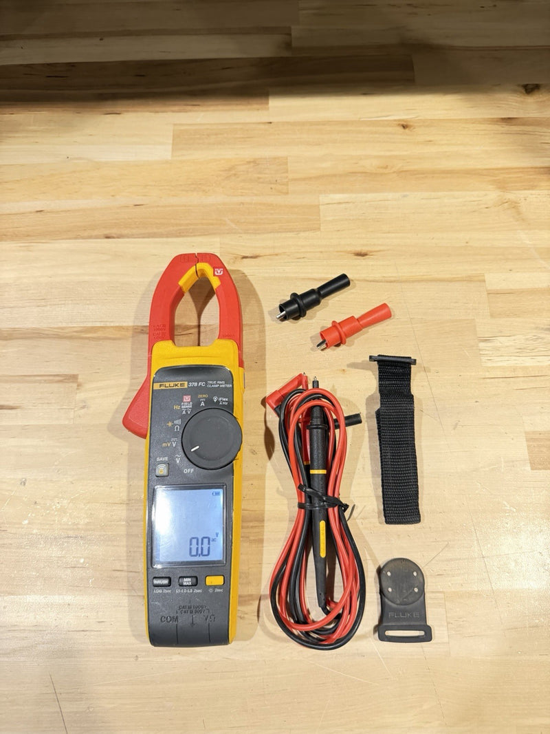 FLUKE 378 FC NON-CONTACT VOLTAGE CLAMP METER WITH LEADS