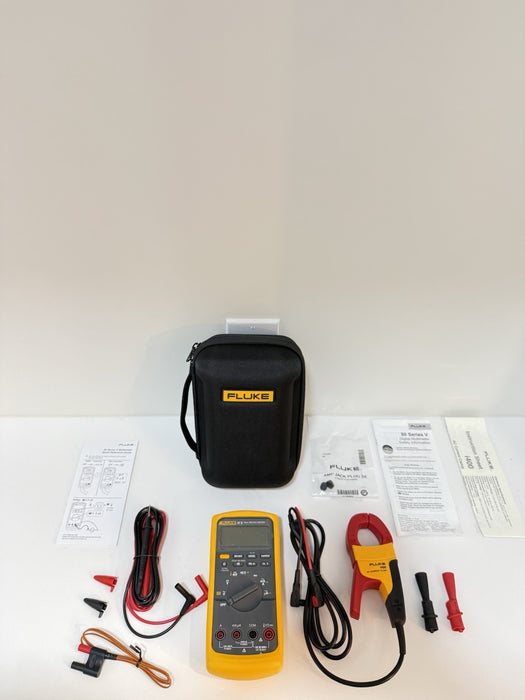FLUKE 87 V MULTIMETER COMBI KIT W/ i400 CLAMP & LEADS - SHIPS FAST (NEW)
