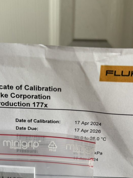 FLUKE 1775 THREE-PHASE POWER QUALITY ANALYZER KIT CALIBRATED 2025 NEW SEALED