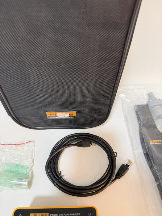 FLUKE BIOMEDICAL VT305 GAS FLOW ANALYZER W/ ACCESSORIES (TESTED) FREE SHIPPING