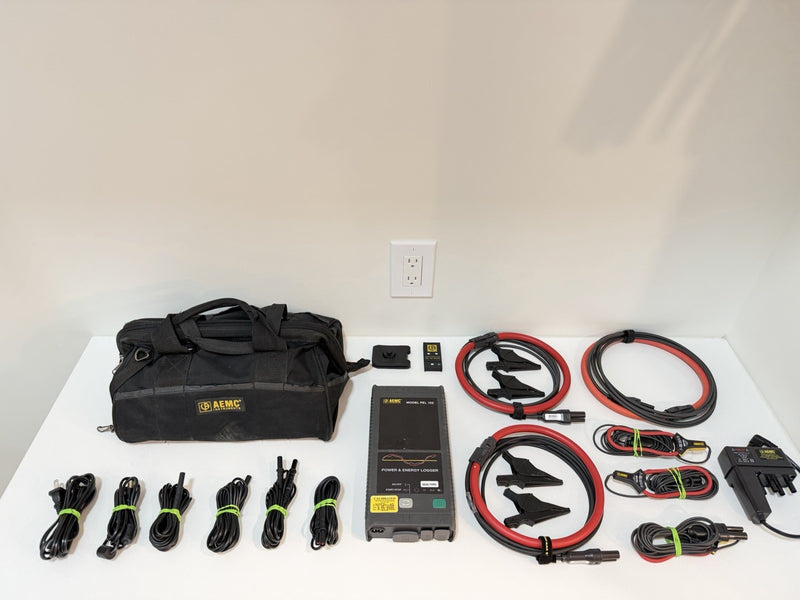 AEMC PEL 102 POWER &ENERGY LOGGER WITH PROBES & EXTRA ACCESSORIESCALIBRATED 2026