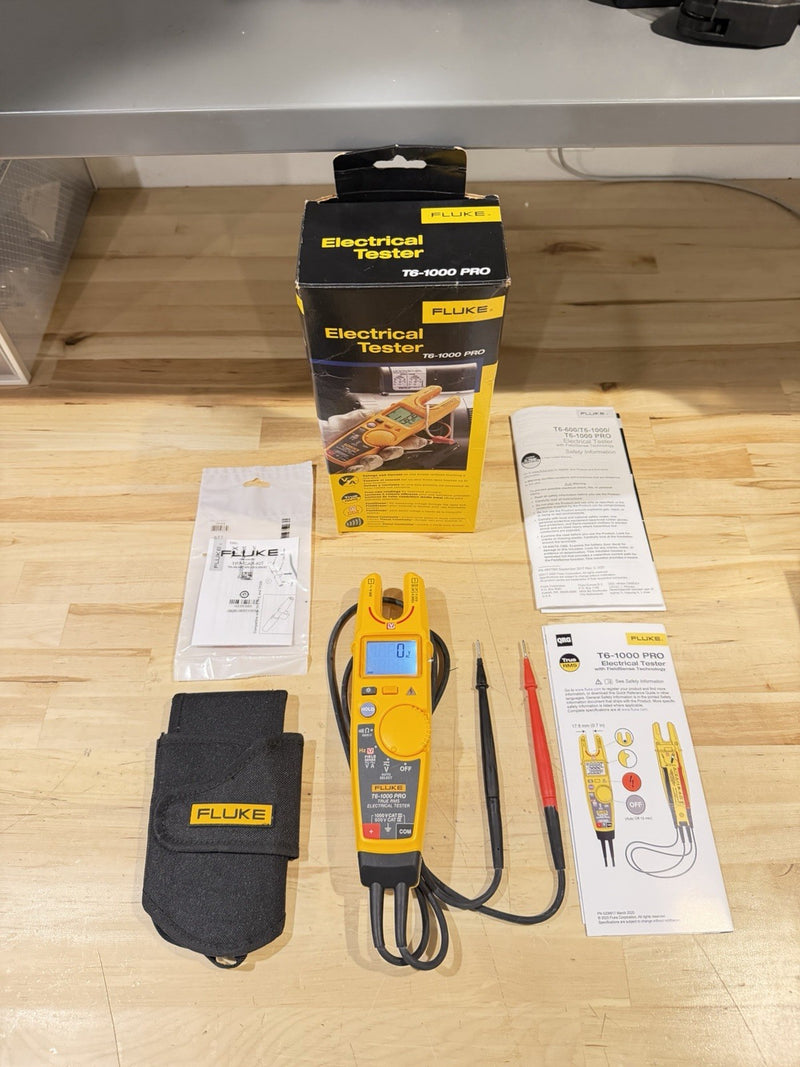 FLUKE T6-1000 PRO ELECTRICAL TESTER FIELDSENSE 1000V AC/DC SHIPS FAST
