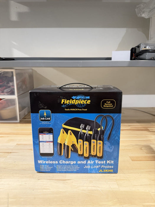 FIELDPIECE JL3KH6 WIRELESS CHARGE & AIR TEST KIT HVAC JOB LINK