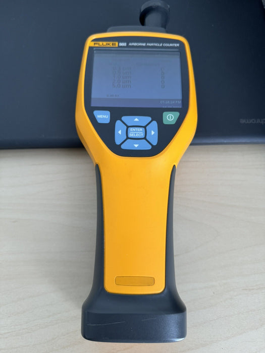 FLUKE 985 PARTICLE COUNTER AIR QUALITY METER HVAC IAQ WITH NEW LEAD SET