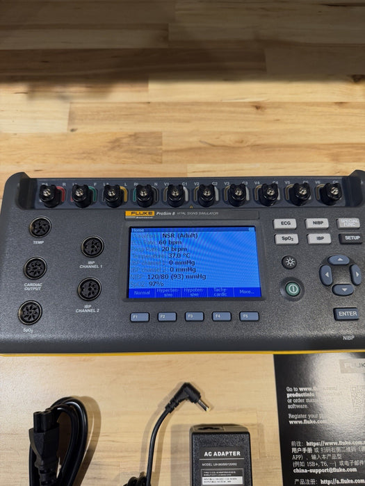 FLUKE BIOMEDICAL PROSIM 8 VITAL SIGNS SIMULATOR TESTED