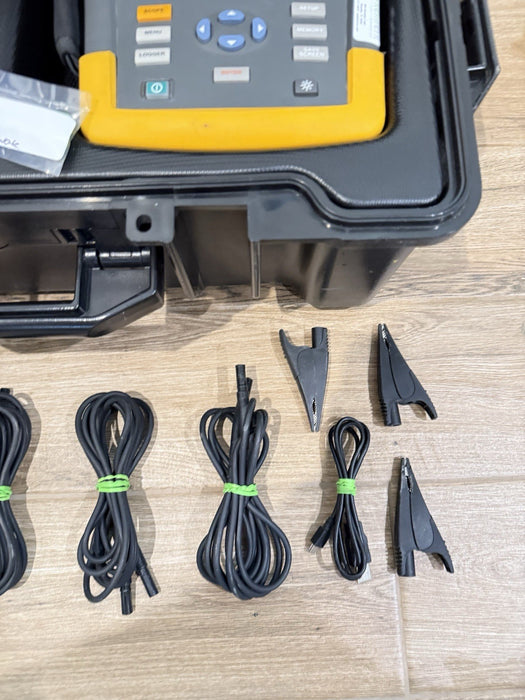 FLUKE 437 II POWER QUALITY & ENERGY ANALYZER WITH ACCESSORIES CALIBRATED 2026