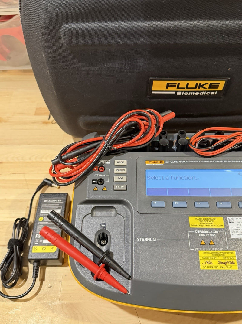 FLUKE IMPULSE 7000DP ANALYZER WITH LEADS & ACCESSORIES CALIBRATED 2026 TESTED