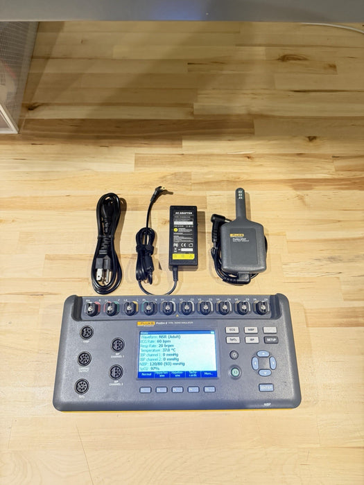 FLUKE BIOMEDICAL PROSIM 8 & SPOT SPO2 MODULE KIT TESTED
