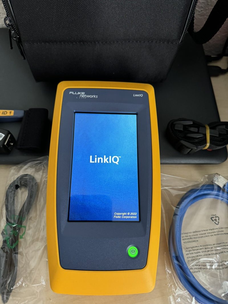 FLUKE NETWORKS LIQ-100 LINKIQ CABLE & NETWORK TESTER 10BASE-T REMOTE ID 1
