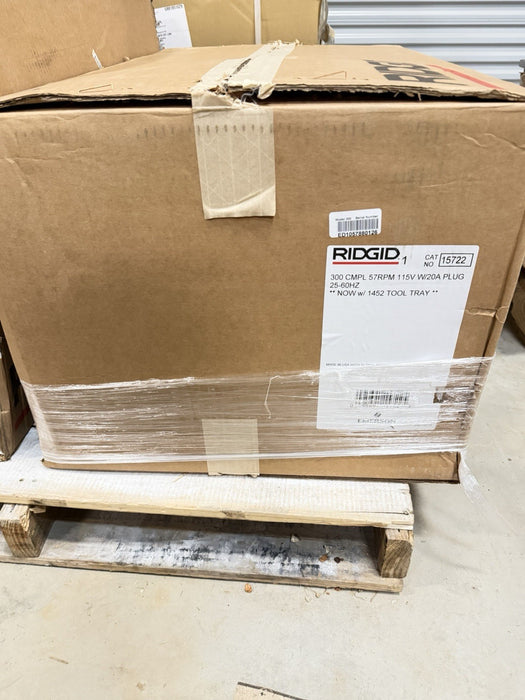 RIDGID 15722 300 COMPLETE 115V (57 RPM) 1/8" - 2" 1/2 PIPE THREADING MACHINE NEW