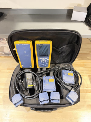 FLUKE DTX-1200 CABLE ANALYZER KIT W ACCESSORIES & MODULES (TESTED) SHIPS FREE