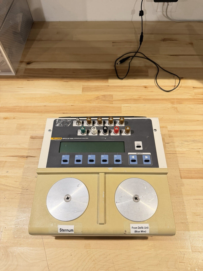 FLUKE IMPULSE 4000 DEFIB/PACER ANALYZER W/ CHARGER (TESTED) SHIPS FAST