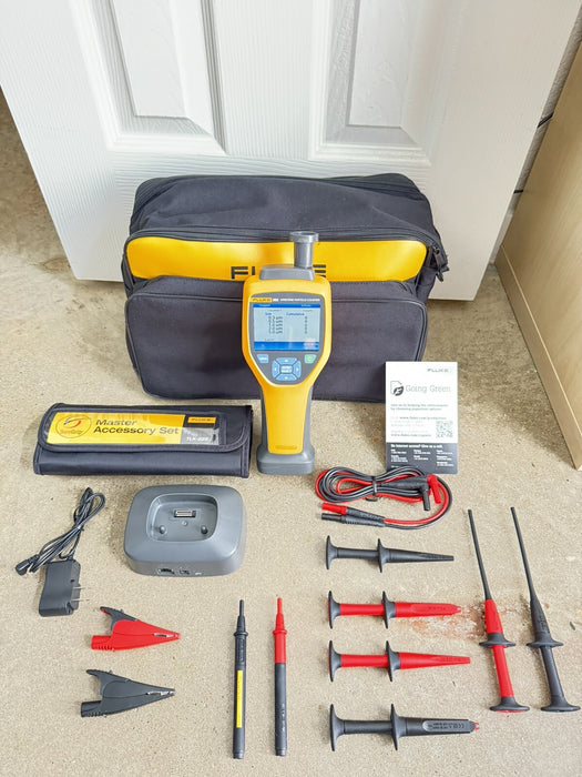 FLUKE 985 PARTICLE COUNTER AIR QUALITY METER HVAC IAQ WITH NEW LEAD SET