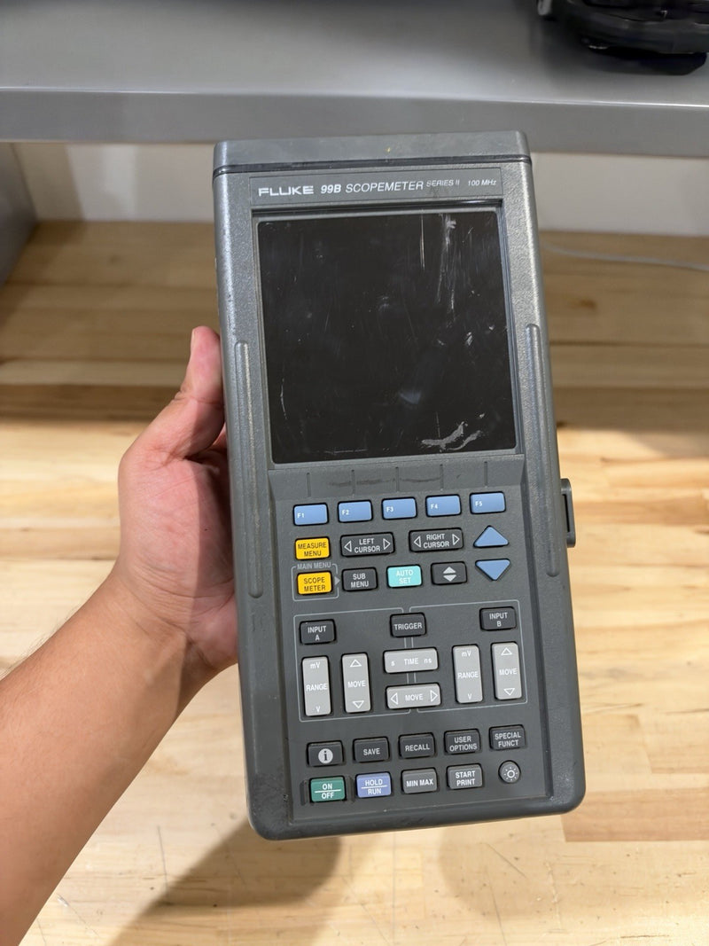 FLUKE 99B INDUSTRIAL SCOPEMETER SERIES II 100 MHZ (FOR PARTS) PARTS ONLY