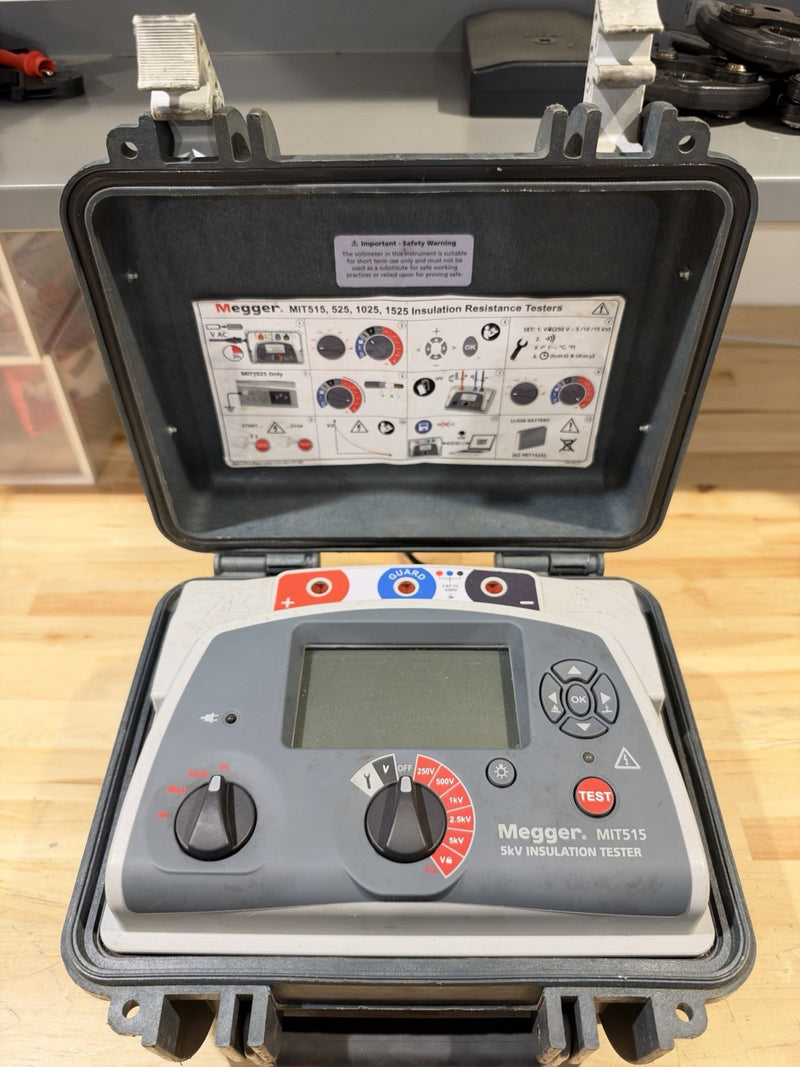 MEGGER MIT515 5KV INSULATION TESTER (PARTS ONLY) FOR PARTS