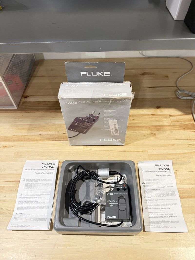 FLUKE PV350 PRESSURE VACUMM TRANSDUCER MODULE TESTED