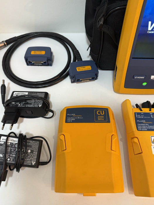 FLUKE NETWORKS DSX-8000QI 2 GHZ DSX2-8000 CABLE ANALYZER W QUAD OLTS CAL 2024