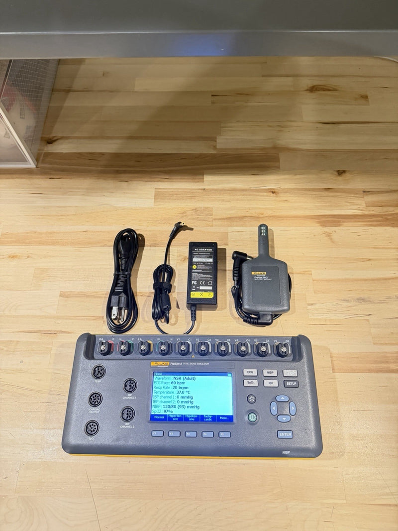 FLUKE BIOMEDICAL PROSIM 8 & SPOT SPO2 MODULE KIT TESTED