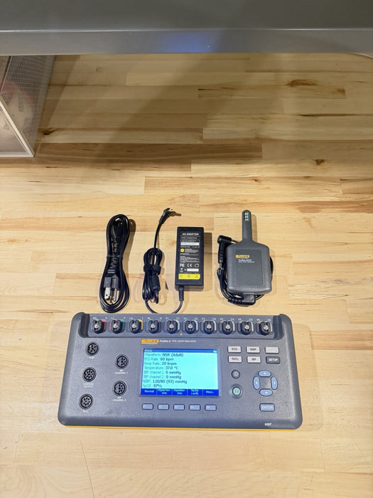 FLUKE BIOMEDICAL PROSIM 8 & SPOT SPO2 MODULE KIT TESTED