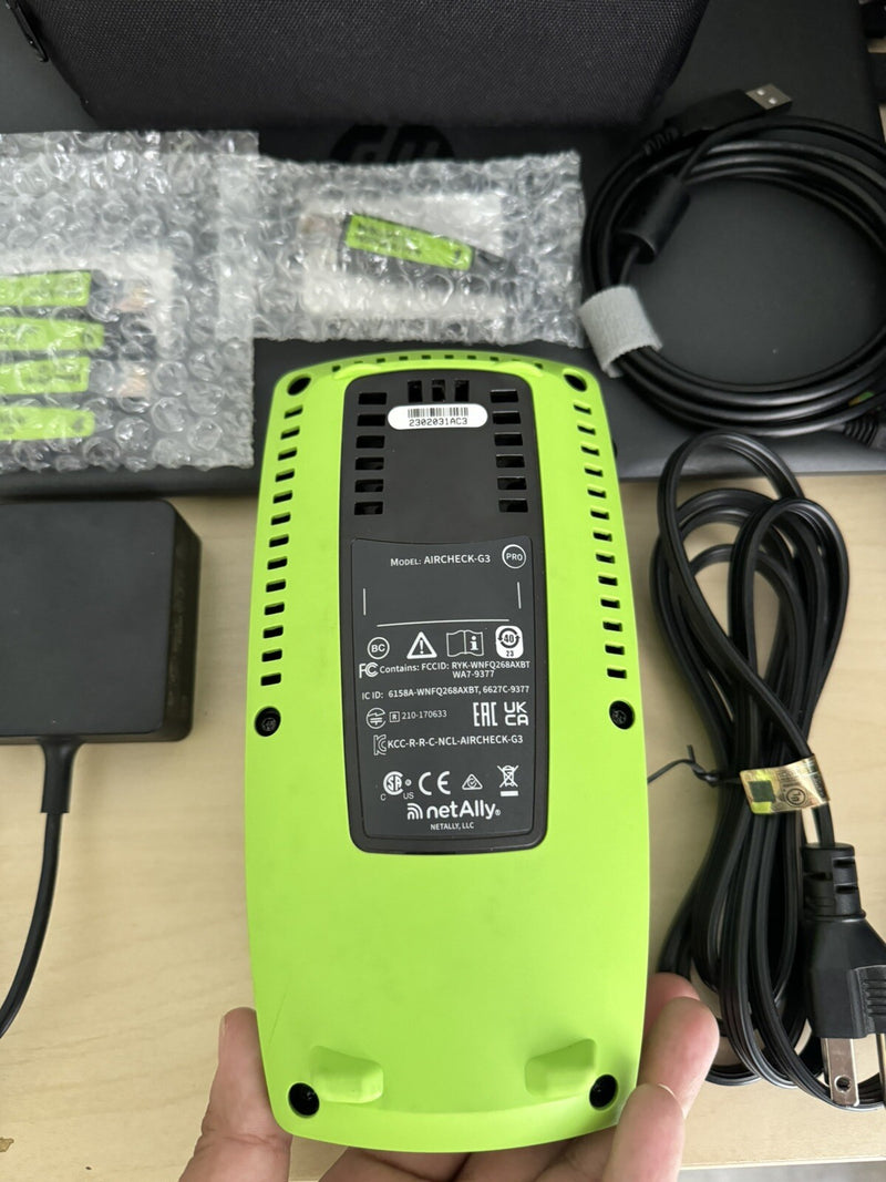 NETALLY, AIRCHECK G3 PRO WIRELESS TESTER KIT WITH 1-6 WIRE VIEW WITHBAG & CABLES