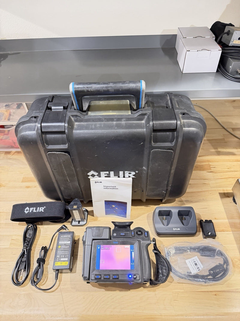 FLIR T640 THERMAL IMAGING CAMERA WITH ACCESSORIES TESTED