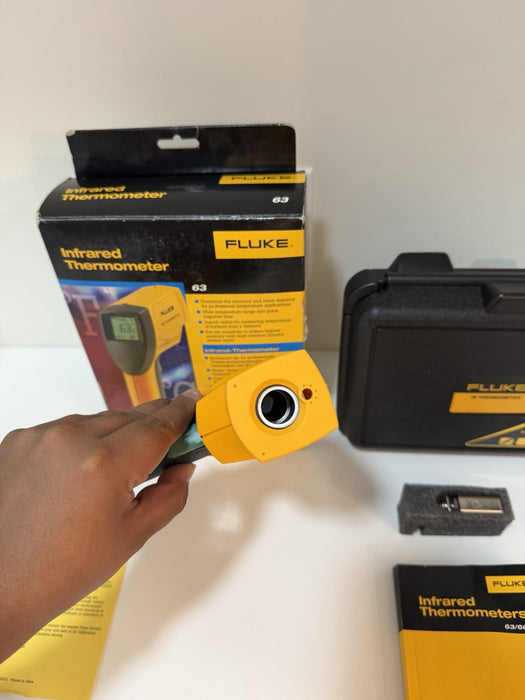 FLUKE 63 INFRARED THERMOMETER (NEW FACTORY SEALED) SHIPS FAST