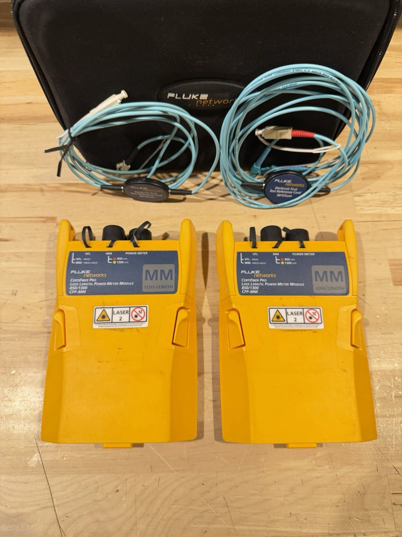 FLUKE NETWORKS CFP-MM CERTIFIBER PRO MM FIBER MODULE SET DSX-5000 8000 VERSIV