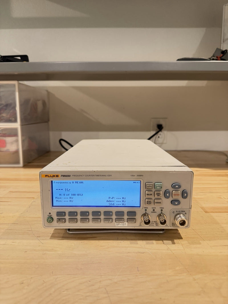 FLUKE PM6690 FREQUENCY COUNTER / TIMER ANALYZER (TESTED) SHIPS FREE