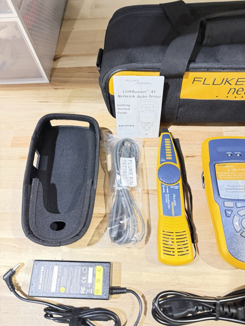 FLUKE NETWORKS LINKRUNNER AT-2000 KIT AUTO TESTER KIT RARE