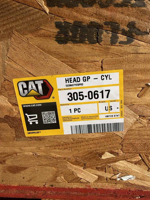 CAT 305-0617 ENGINE CYLINDER HEAD (NEW SEALED) - GENUINE OEM / SHIPS FREE